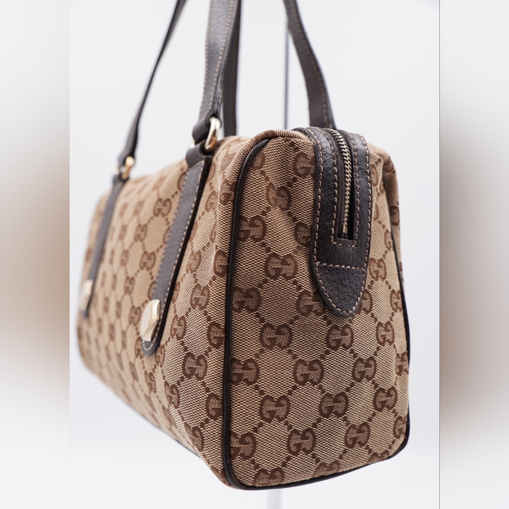 ❌️❌️SOLD❌️❌️M15❤️Gucci GG Canvas Mini Boston - Picture 3 of 15